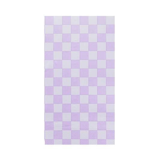 Check It! Check Guest Napkins - 16 Pk. - Purple Posse - Bria Blair Creative