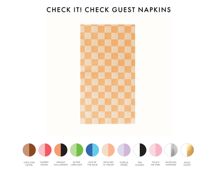 Check It! Check Guest Napkins - 16 Pk. - The Classic - Bria Blair Creative