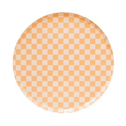 Check It! Dinner Plates - 8 Pk. - 11 Color Options: Peaches N' Cream - Bria Blair Creative
