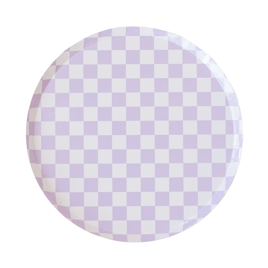 Check It! Dinner Plates - 8 Pk. - 11 Color Options: Purple Posse - Bria Blair Creative