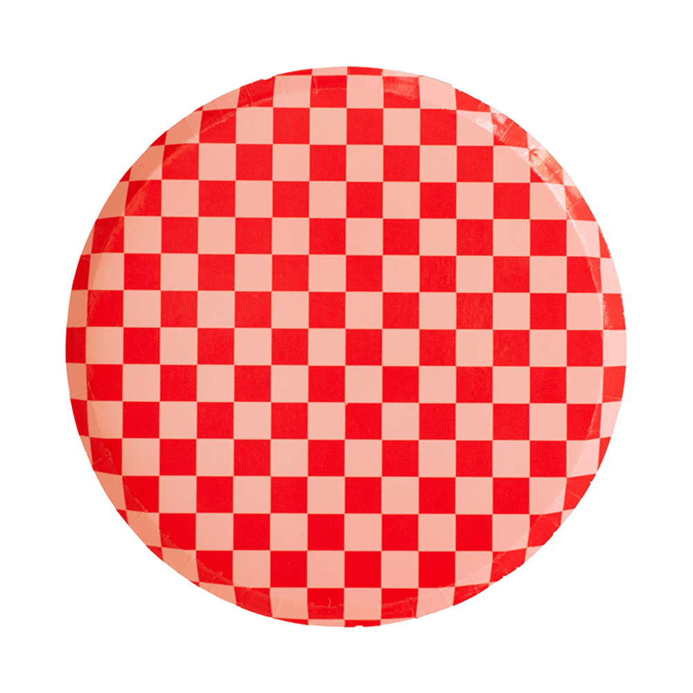 Check It! Dinner Plates - 8 Pk. - 11 Color Options: Tickle Me Pink - Bria Blair Creative