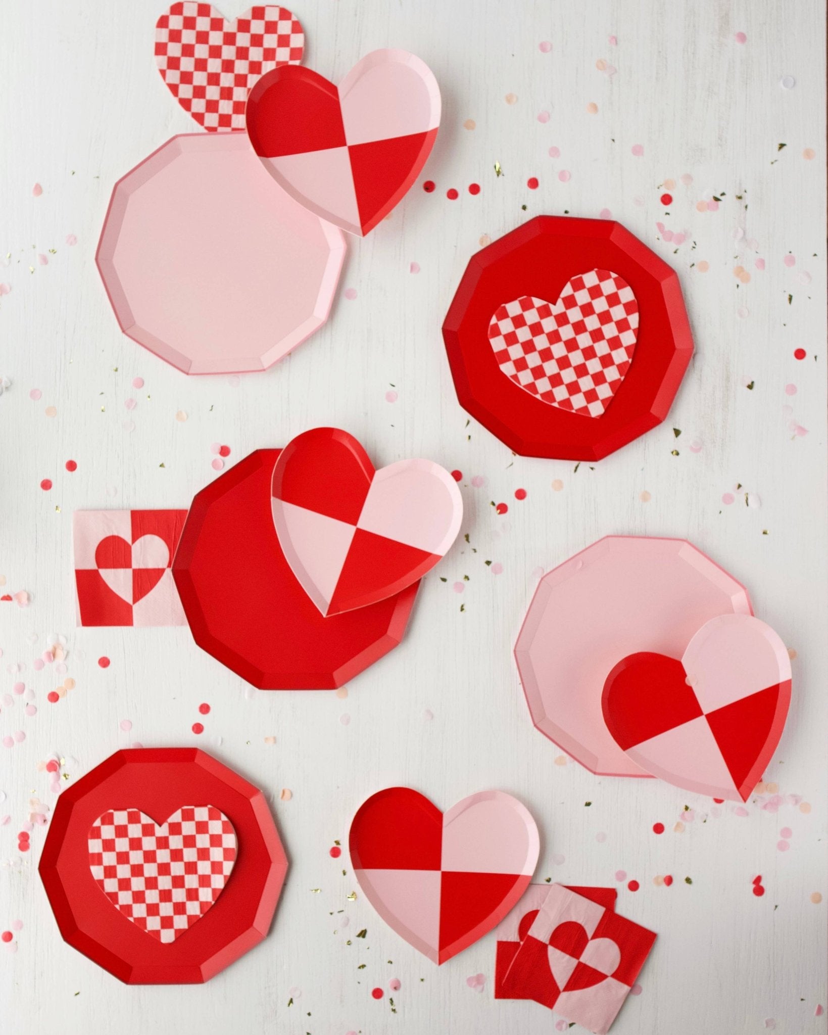 CHECK MATE HEART PLATES - Bria Blair Creative
