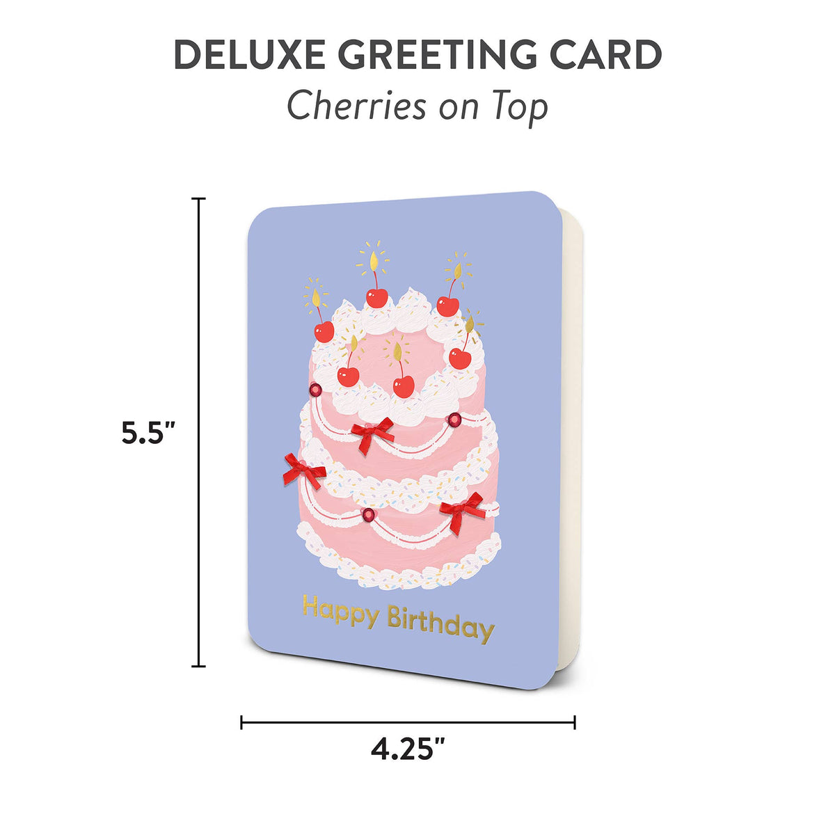 Cherries on Top Deluxe Greeting Card - Bria Blair Creative
