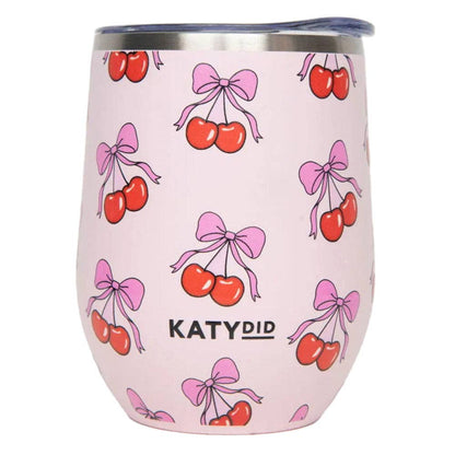Cherry Bow Wholesale WINE TUMBLER Cup: Light Pink - Bria Blair Creative