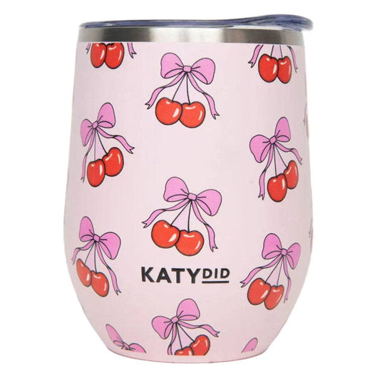 Cherry Bow Wholesale WINE TUMBLER Cup: Light Pink - Bria Blair Creative