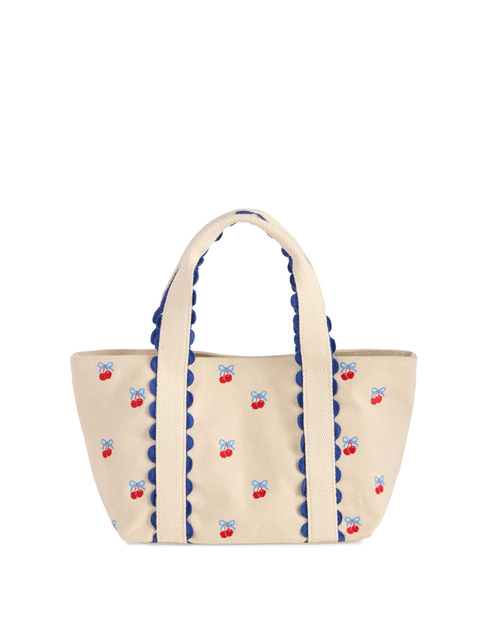 CHERRY ICONS MINI TOTE,NATURAL - Bria Blair Creative