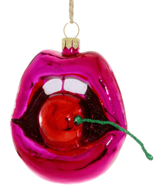 Cherry Lips Ornament - Bria Blair Creative