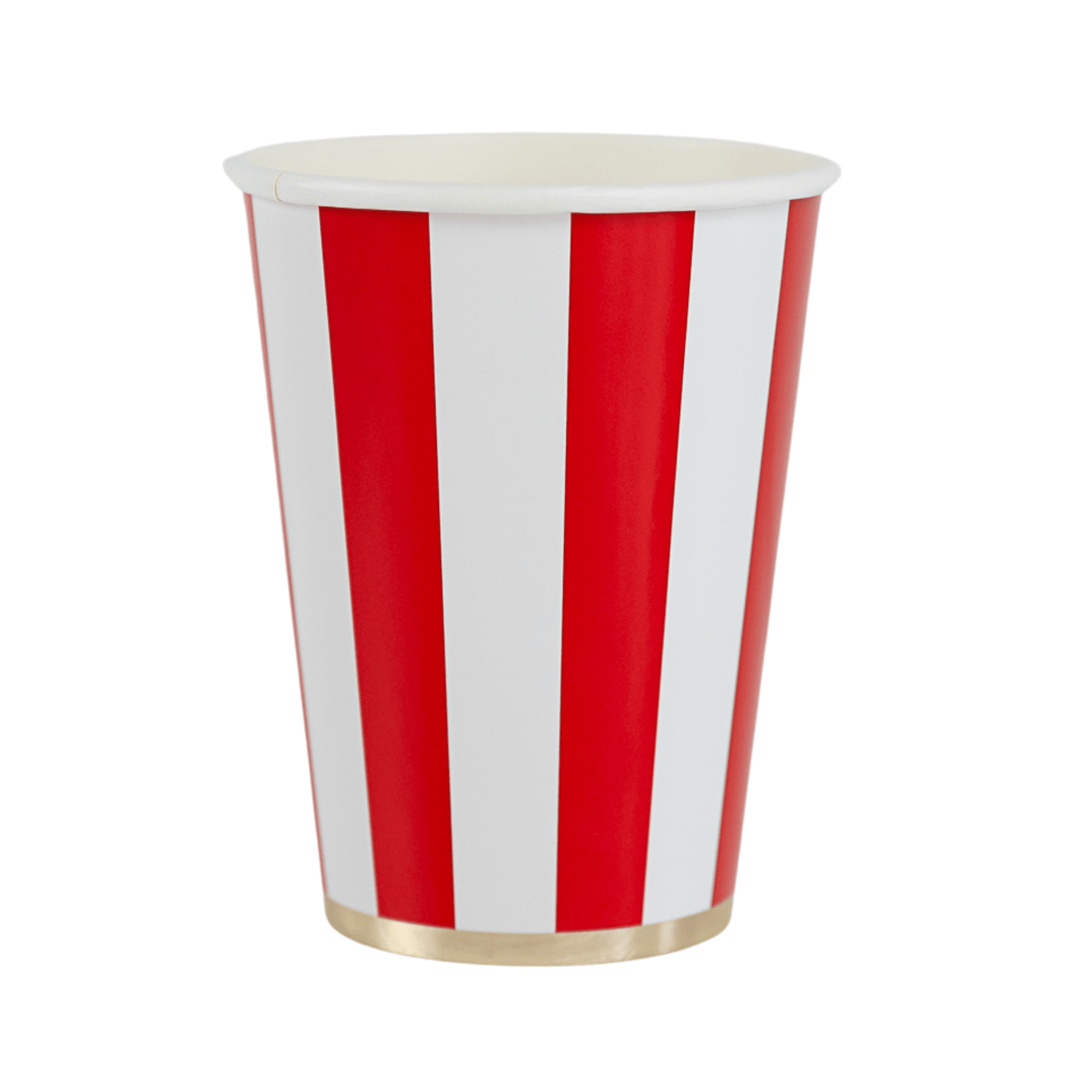 CHERRY RED CABANA STRIPE CUPS - Bria Blair Creative