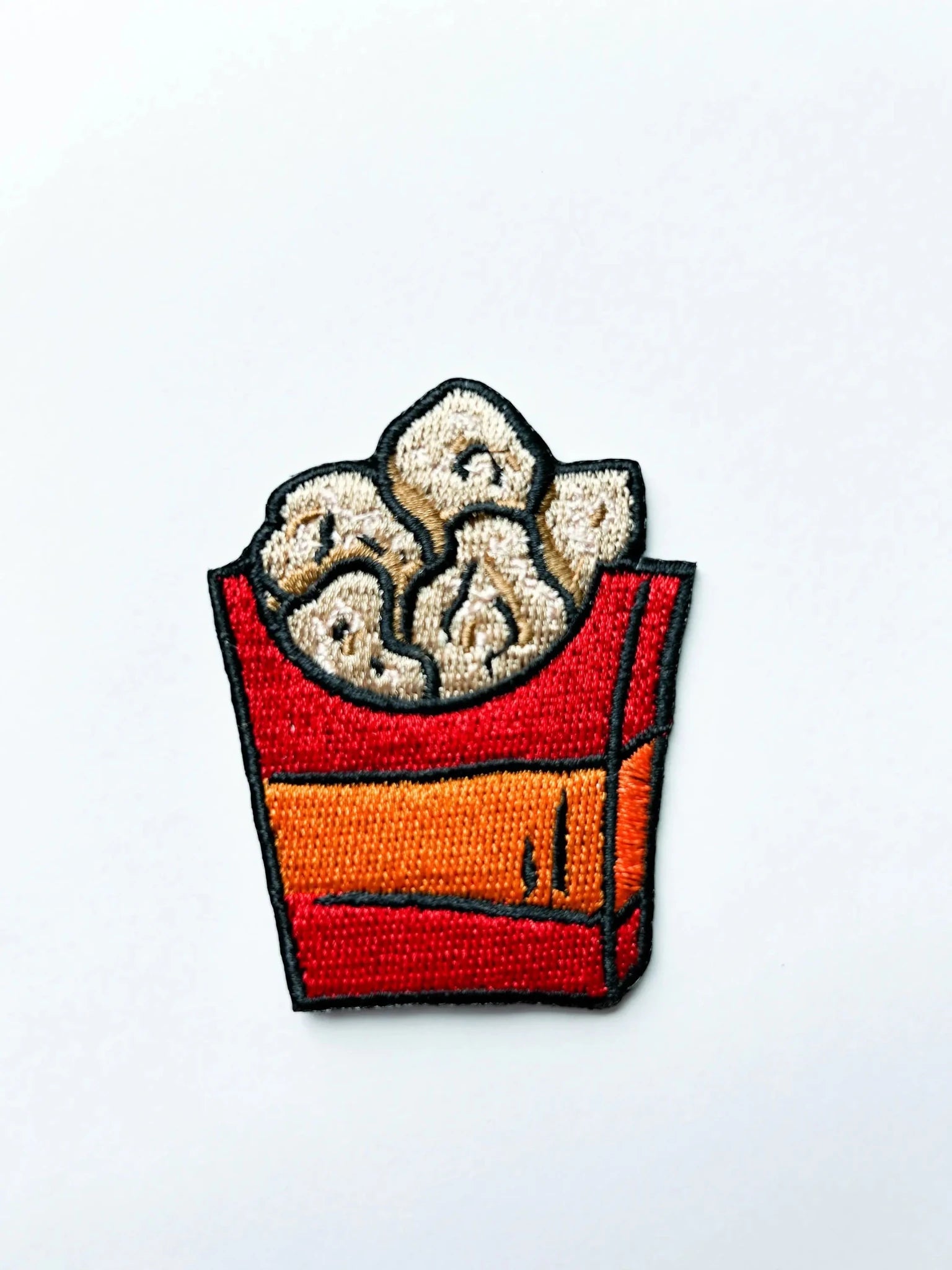 Chicken Nugget Patch Iron - On Embroidered Patch  - Bria Blair Creative