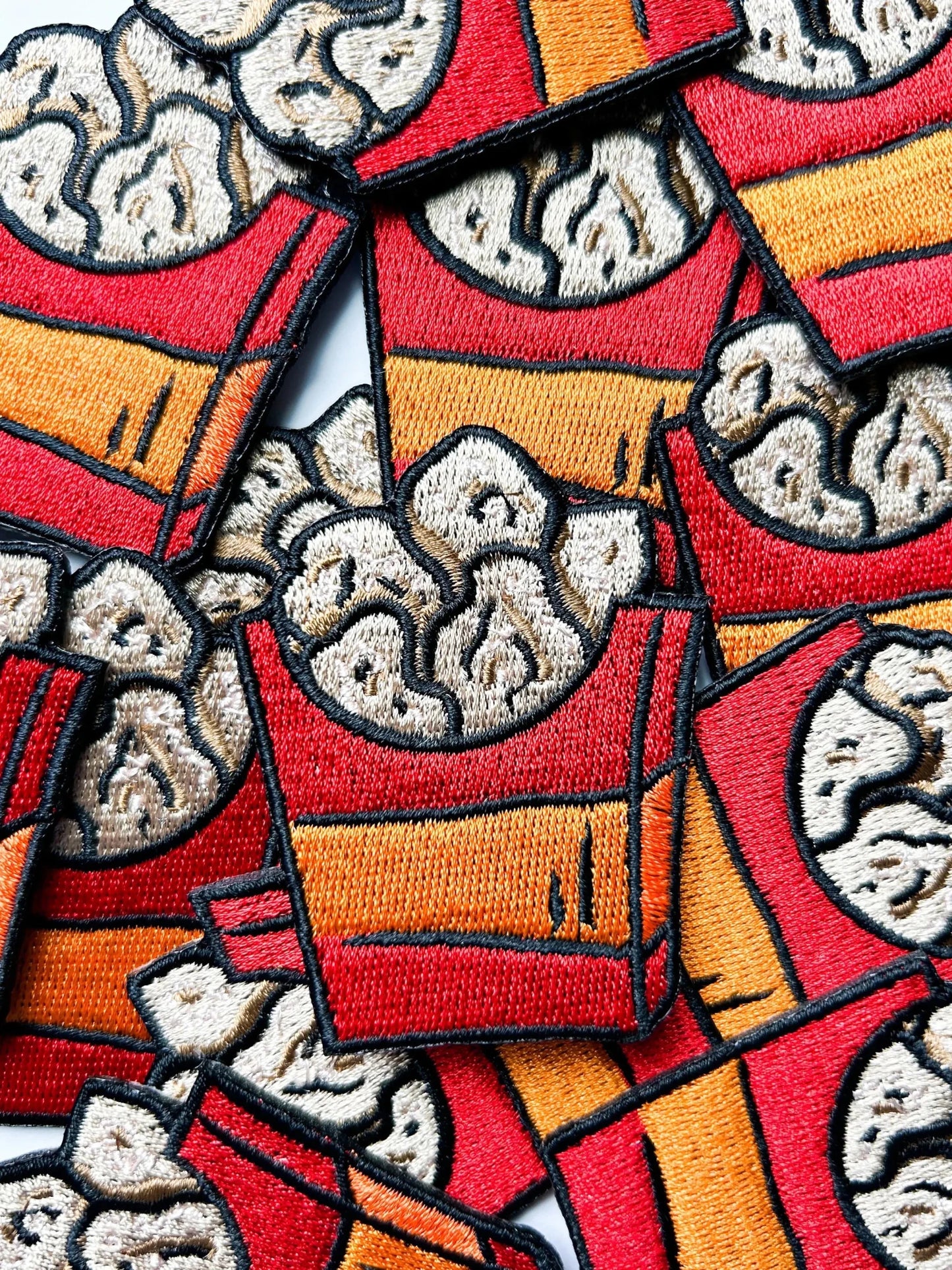 Chicken Nugget Patch Iron - On Embroidered Patch  - Bria Blair Creative
