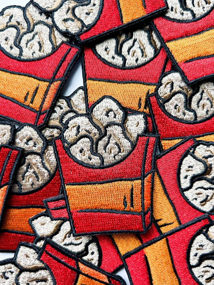 Chicken Nugget Patch Iron - On Embroidered Patch  - Bria Blair Creative