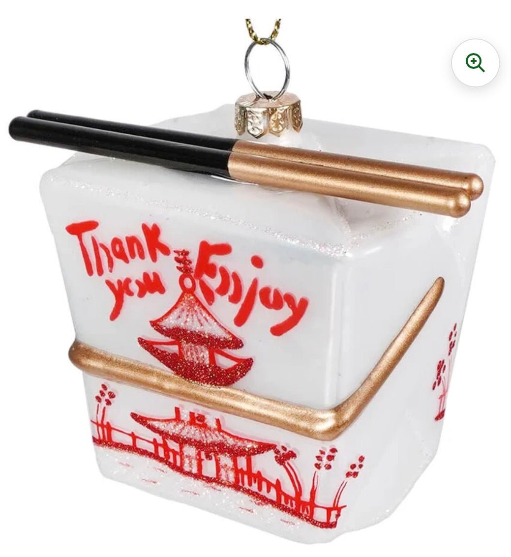 Chinese take out box Ornament - Bria Blair Creative