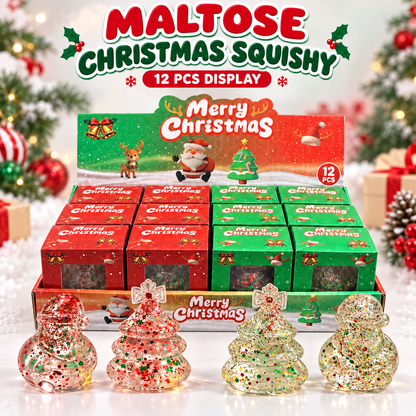 Christmas Glitter Maltose Sugar Squishy - Bria Blair Creative