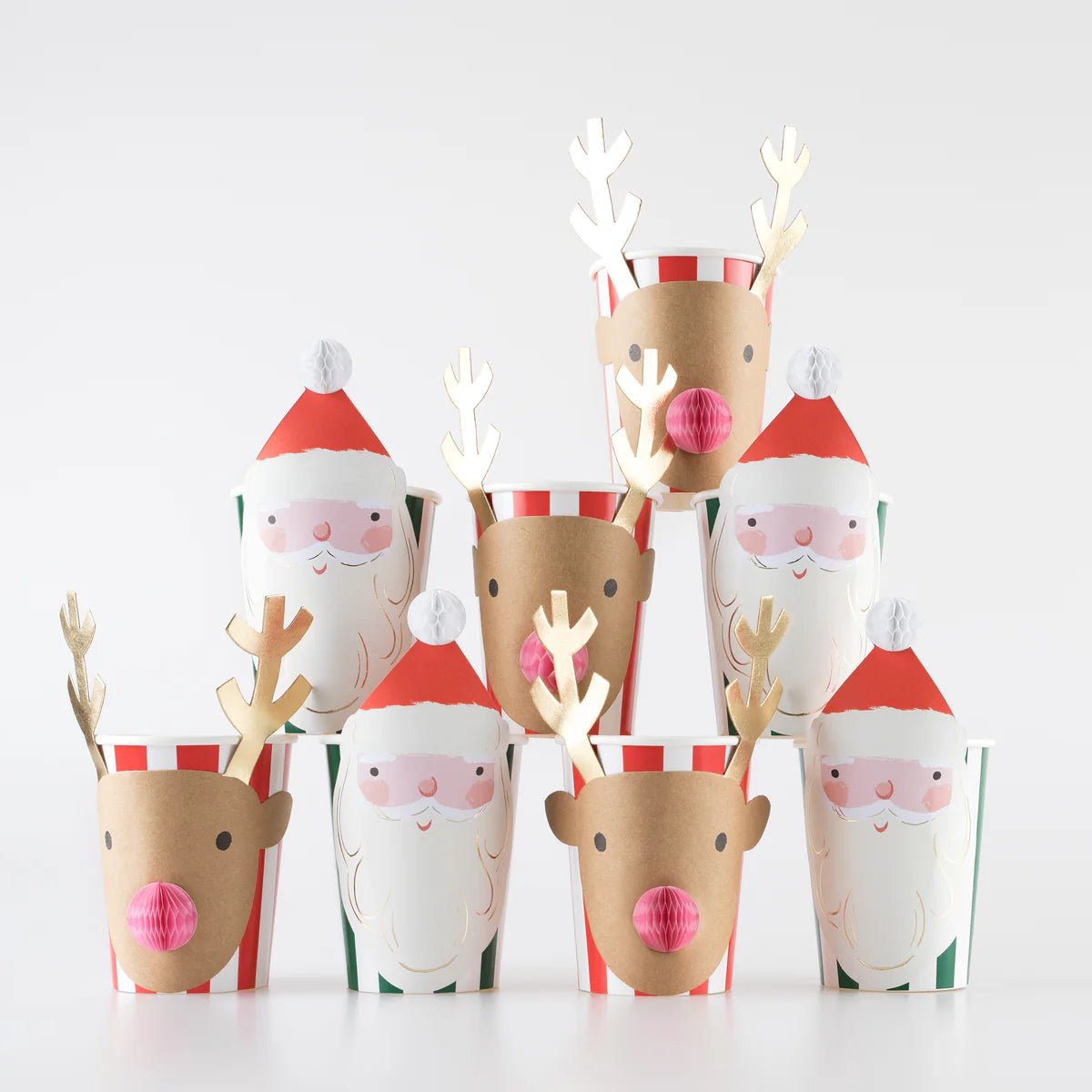 Christmas Honeycomb Party Cups - Bria Blair Creative