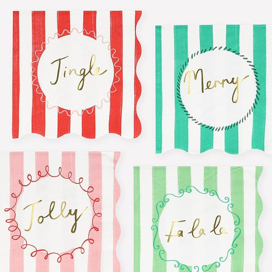 Christmas Paper Napkins (Pack of 16), Square - Bria Blair Creative