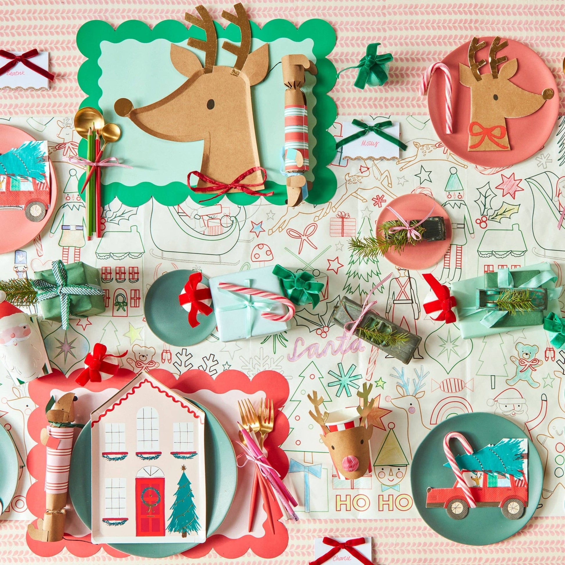 Christmas Paper Placemats - Bria Blair Creative