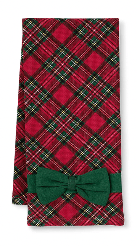 Christmas Plaid Tea Towel - Bria Blair Creative