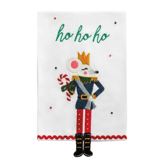 Christmas Rat Dangle Embroidery Towel - Bria Blair Creative