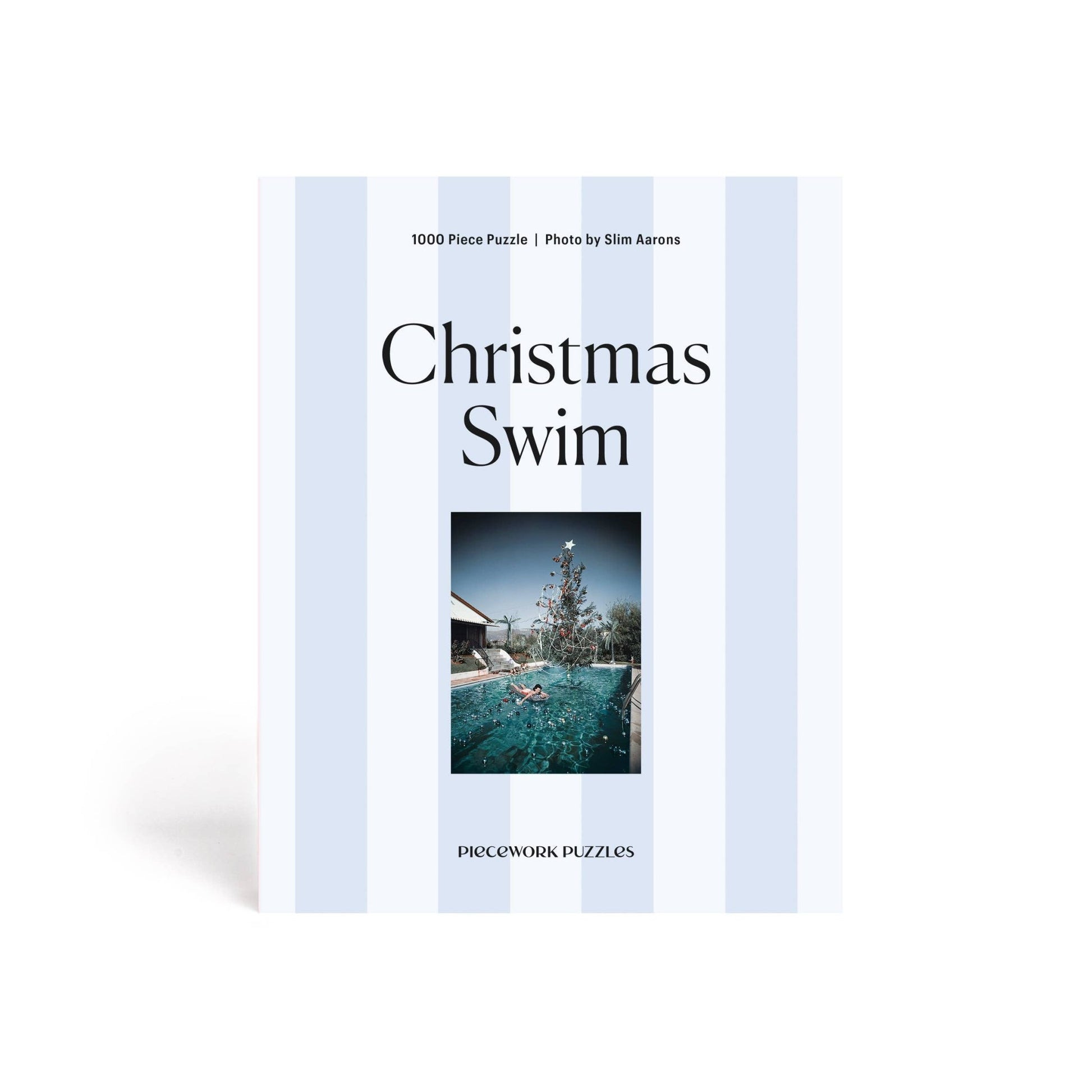 Christmas Swim - Slim Aarons Collab - 1000 Piece Puzzle - Bria Blair Creative