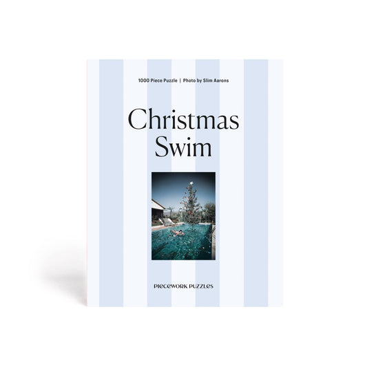 Christmas Swim - Slim Aarons Collab - 1000 Piece Puzzle - Bria Blair Creative