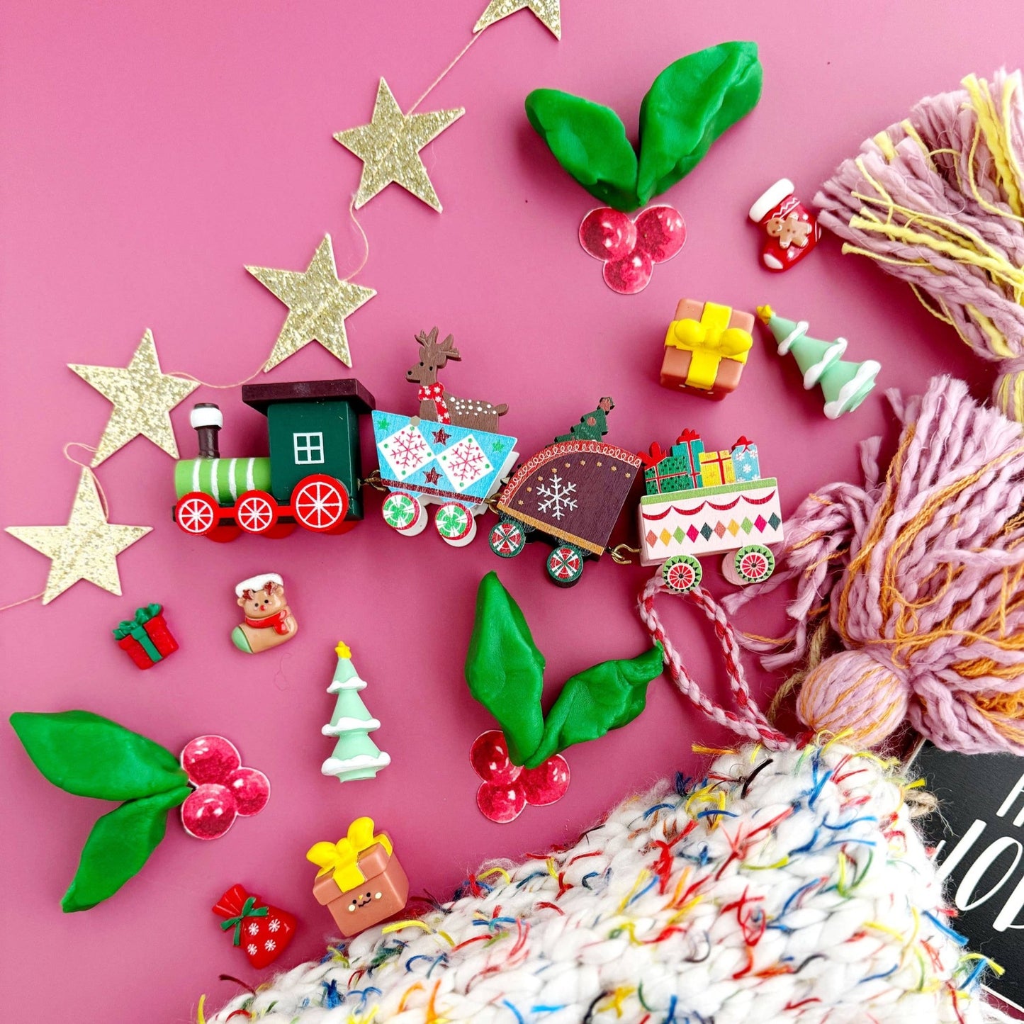 Christmas Train Sensory Play Dough Play Kit - Bria Blair Creative