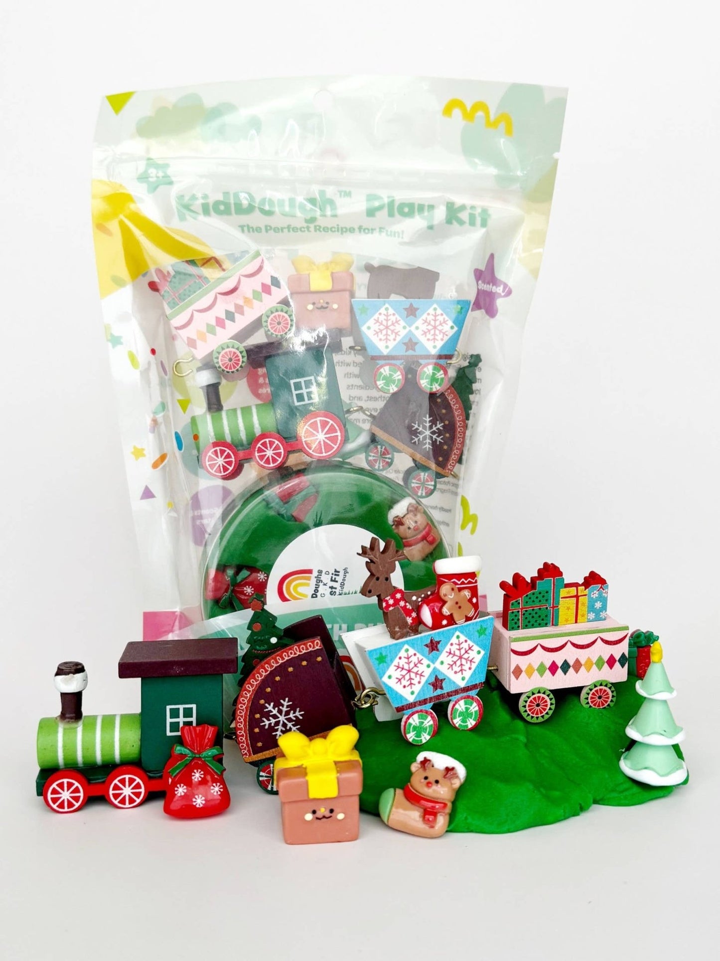 Christmas Train Sensory Play Dough Play Kit - Bria Blair Creative