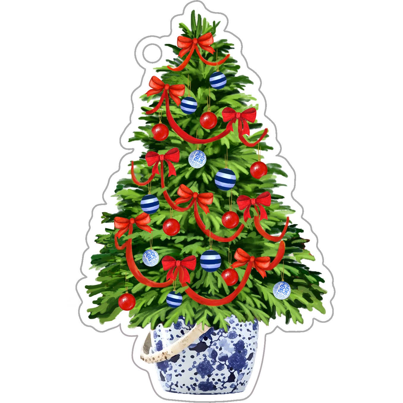 Christmas Tree Die - cut Gift Tags - Bria Blair Creative