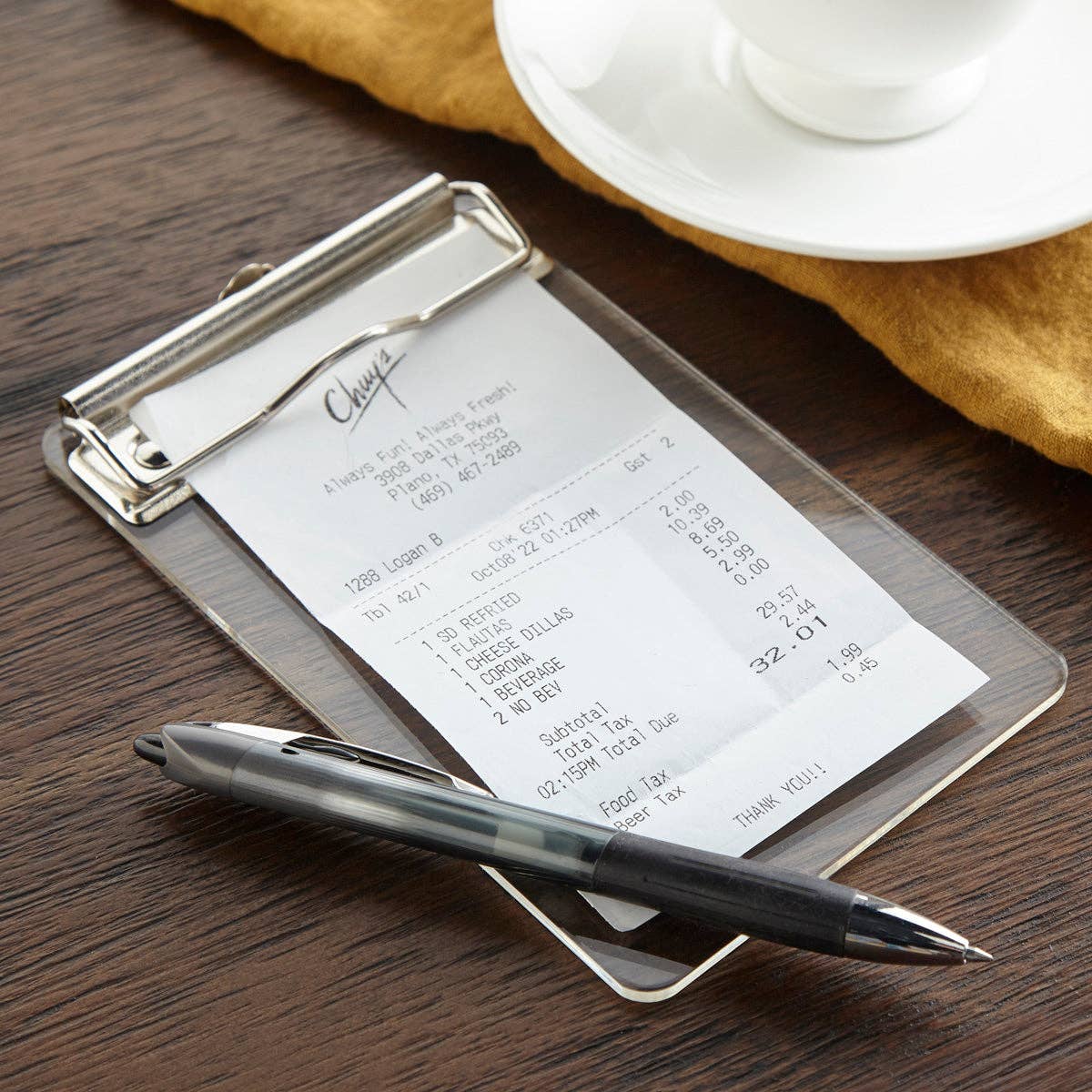 Clear Acrylic Clipboard: 6"x9" - Bria Blair Creative