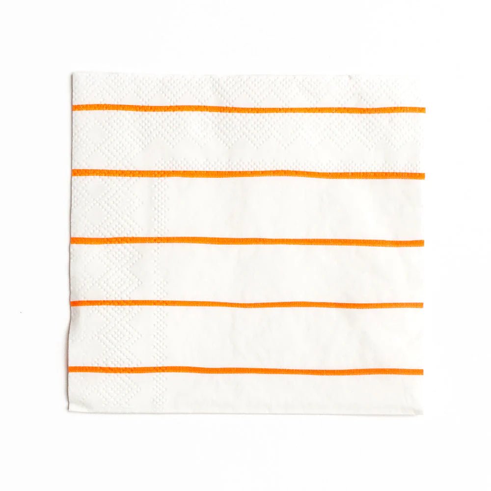 Clementine Frenchie Striped Large Napkins - Bria Blair Creative