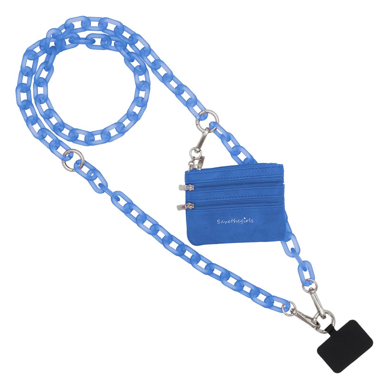 Clip & Go Crossbody Ice Chain Phone Accessory : Ice Tea - Brown Pouch - Bria Blair Creative