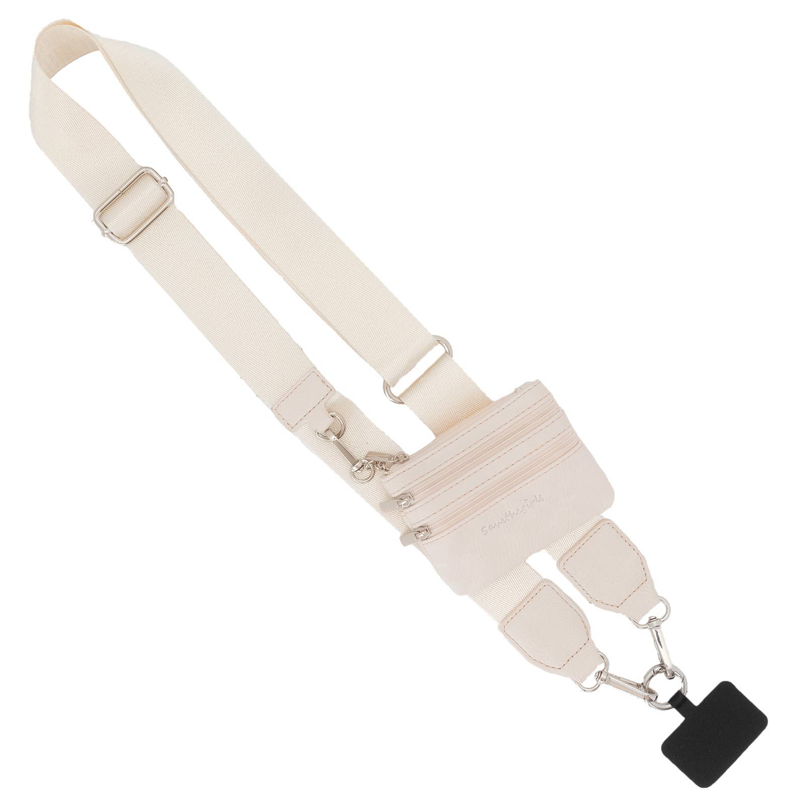 Clip & Go Phone Lanyard with Wallet - Neutral Collection: Cream - Bria Blair Creative