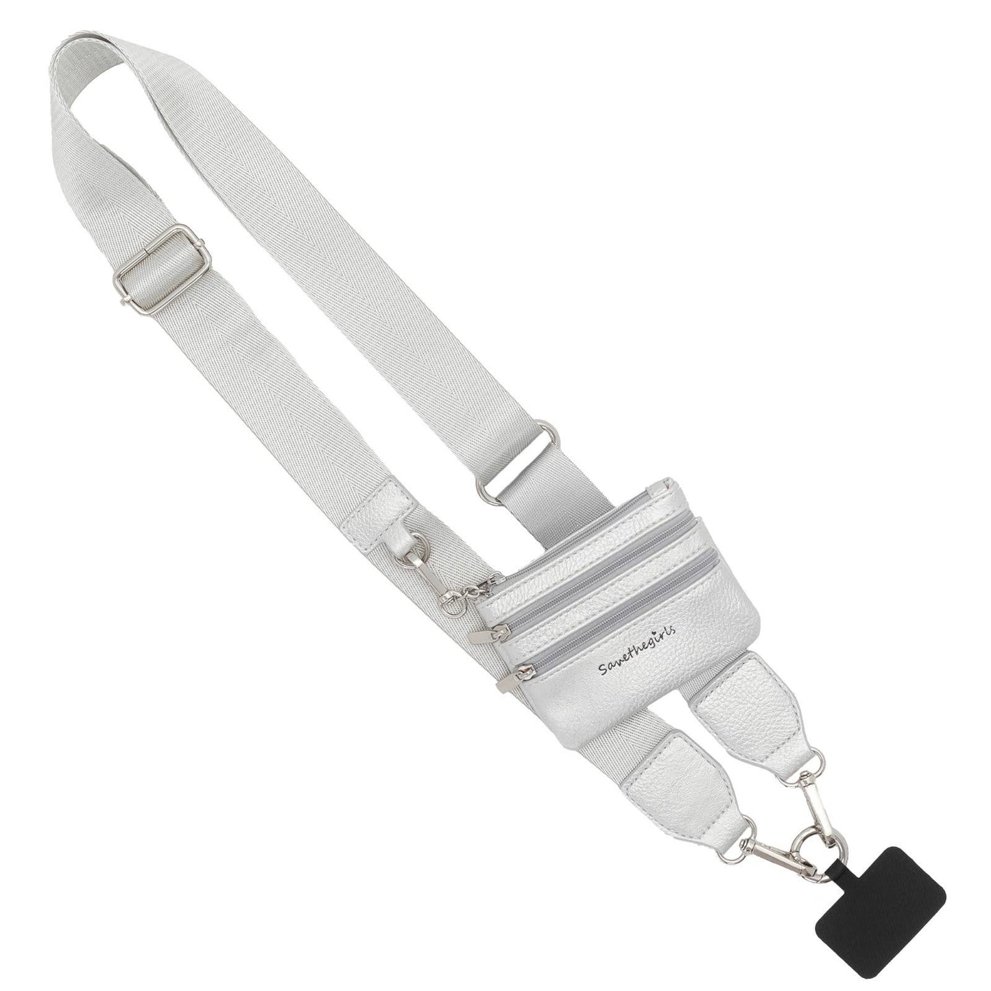 Clip & Go Phone Lanyard with Wallet - Neutral Collection: Cream - Bria Blair Creative