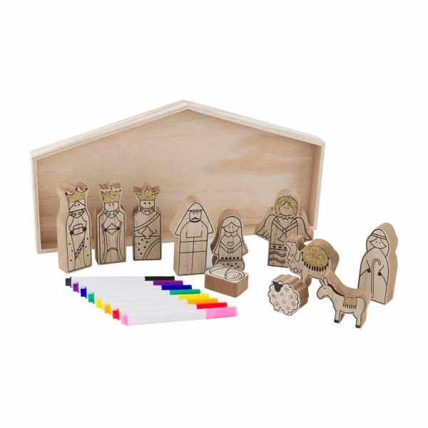 Color Yourself Nativity Set - Bria Blair Creative