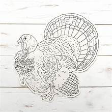 Coloring Turkey Placemat - Bria Blair Creative