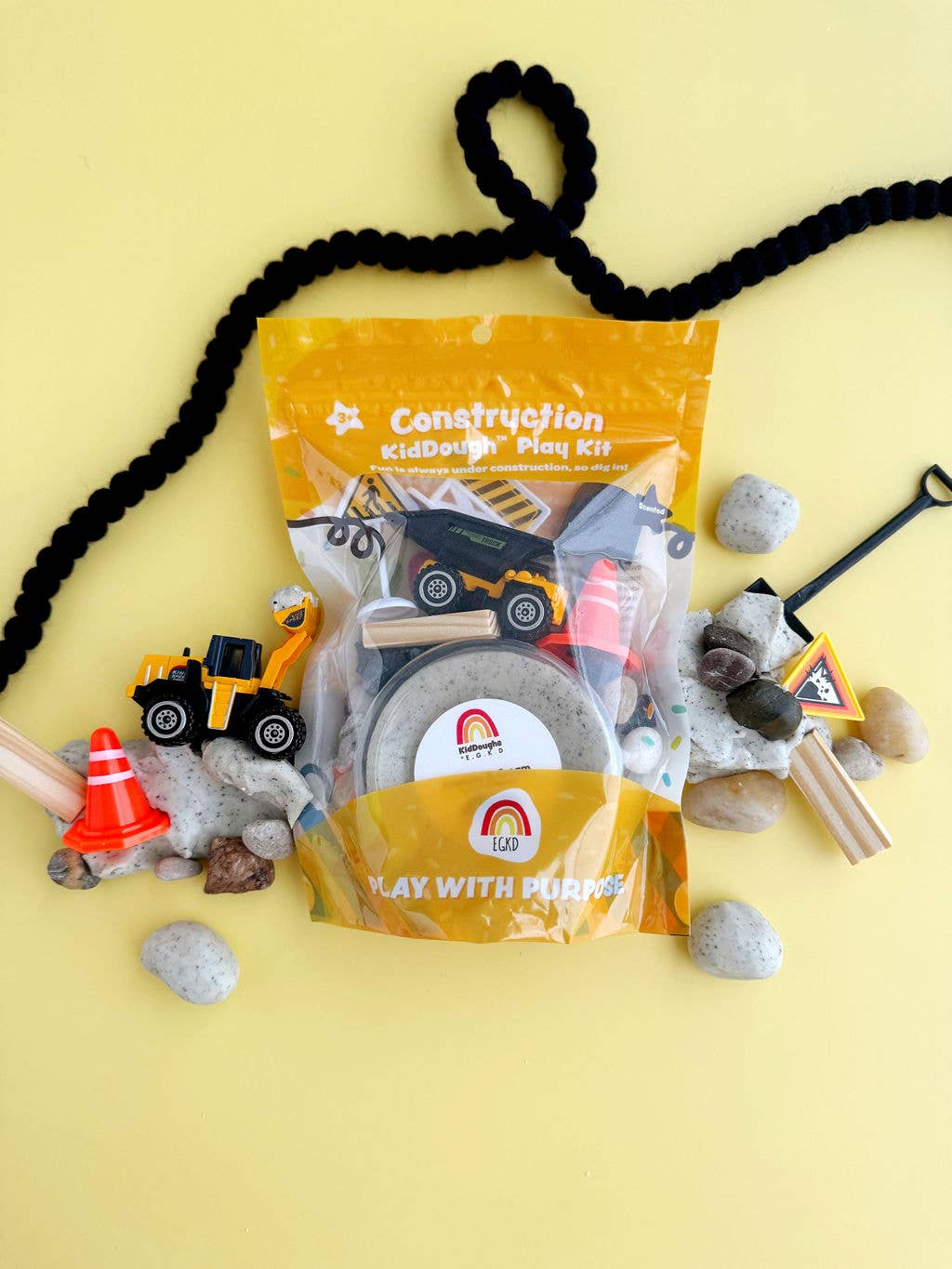 Construction (Cookies & Cream) KidDough Play Kit - Bria Blair Creative
