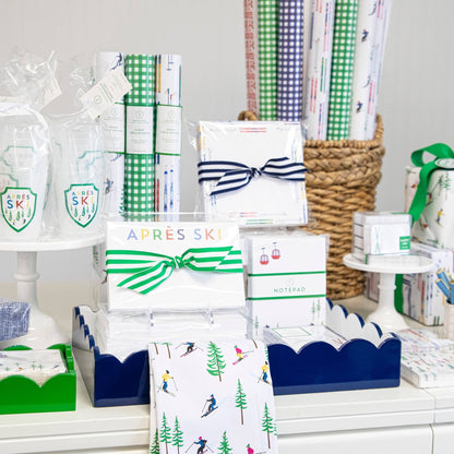 Continuous Roll Gift Wrap | Colorful Skis - Bria Blair Creative