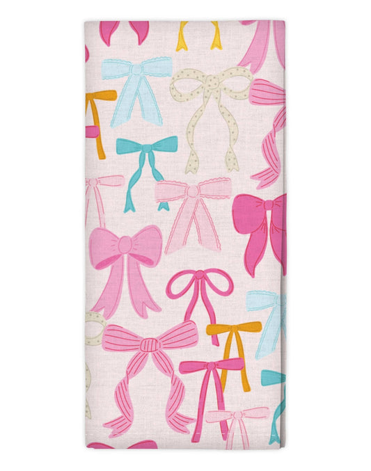 Coquette Bows Tea Towel - Bria Blair Creative
