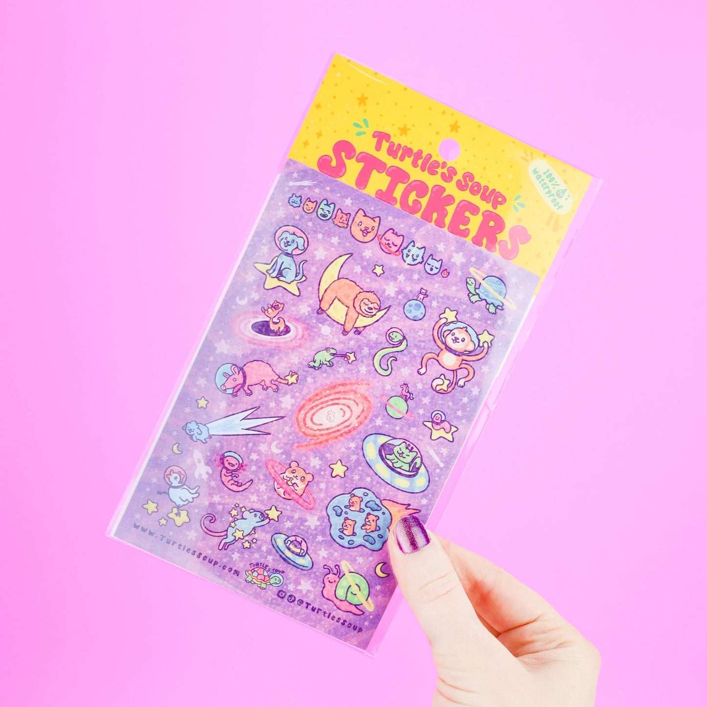 Cosmic Critters Vinyl Sticker Sheet - Bria Blair Creative