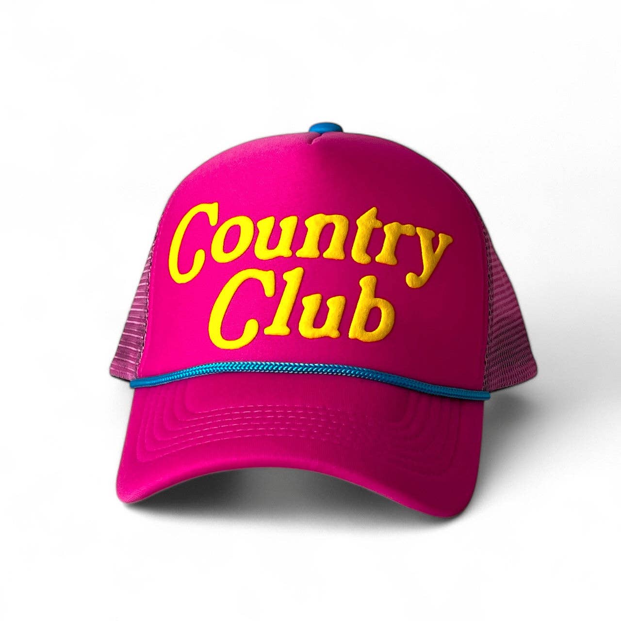 Country Club Pink Foam Trucker Hat - Bria Blair Creative