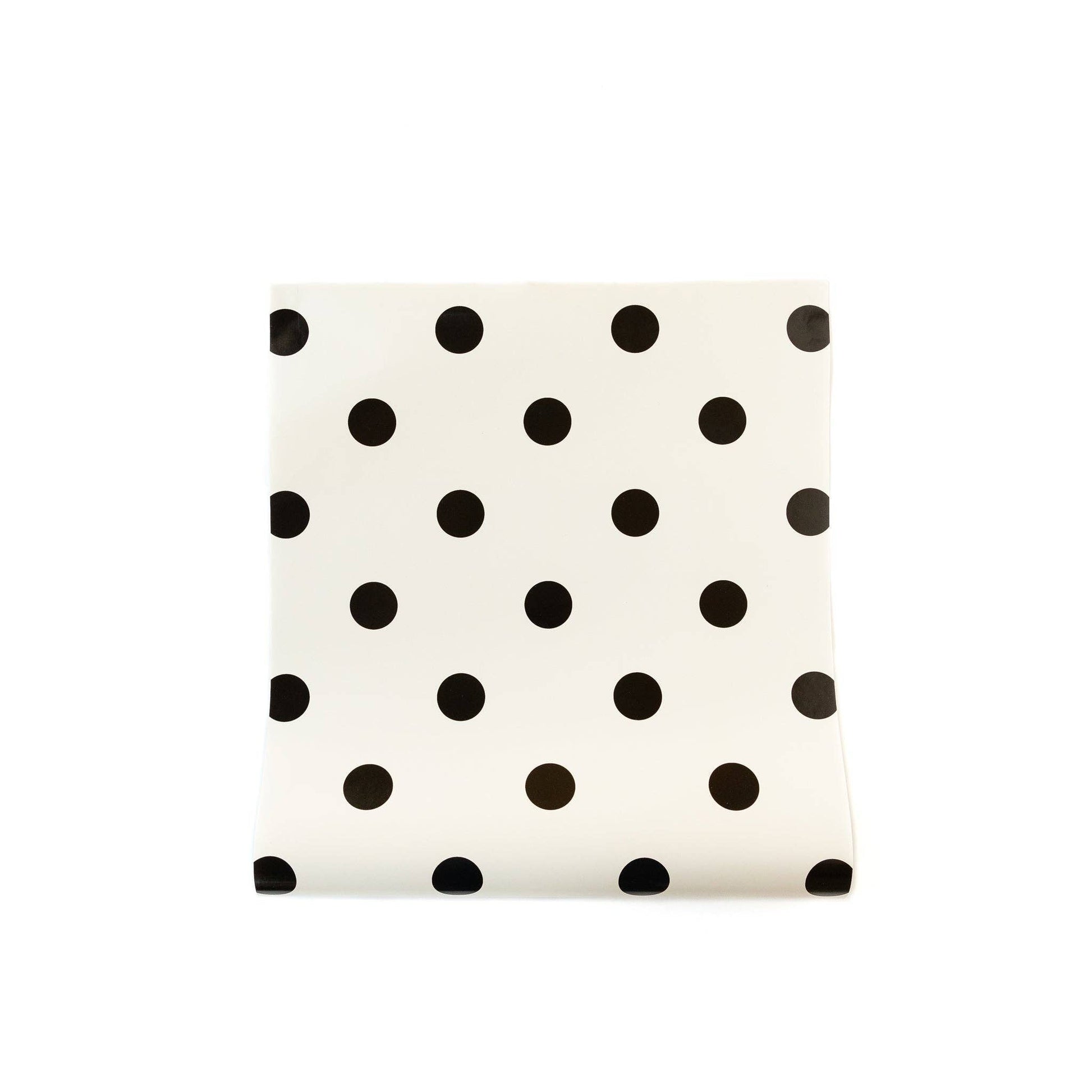 Cream with Black Dots Paper Table Runner - Bria Blair Creative