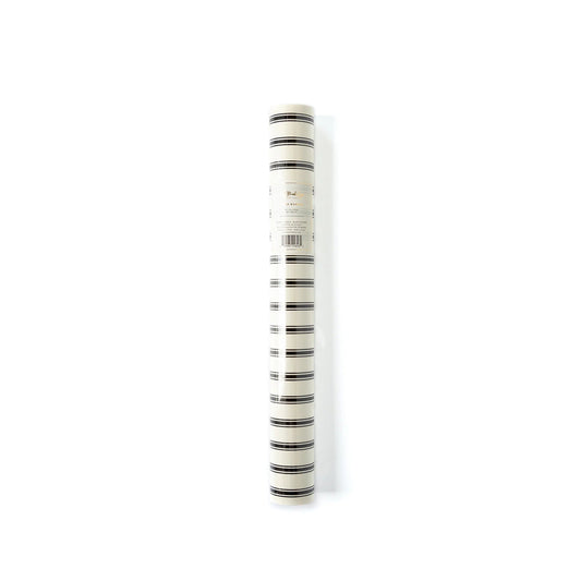 Cream with Black Stripe Paper Table Runner - Bria Blair Creative