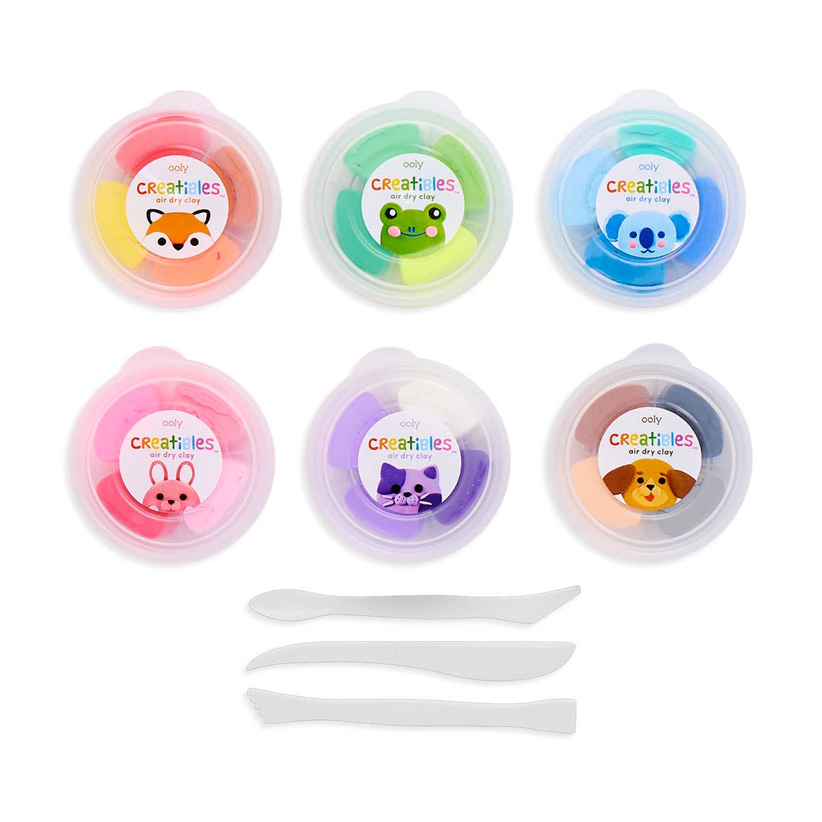 Creatibles: Air Dry Clay Deluxe Kit (Set of 24 Colors + 3 To - Bria Blair Creative
