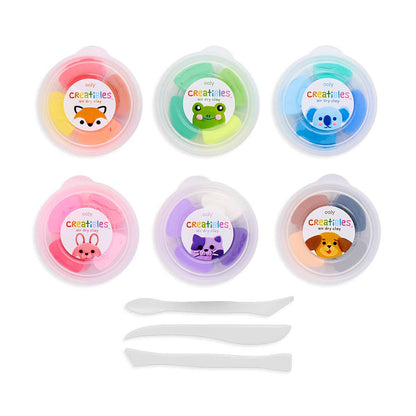 Creatibles: Air Dry Clay Deluxe Kit (Set of 24 Colors + 3 To - Bria Blair Creative