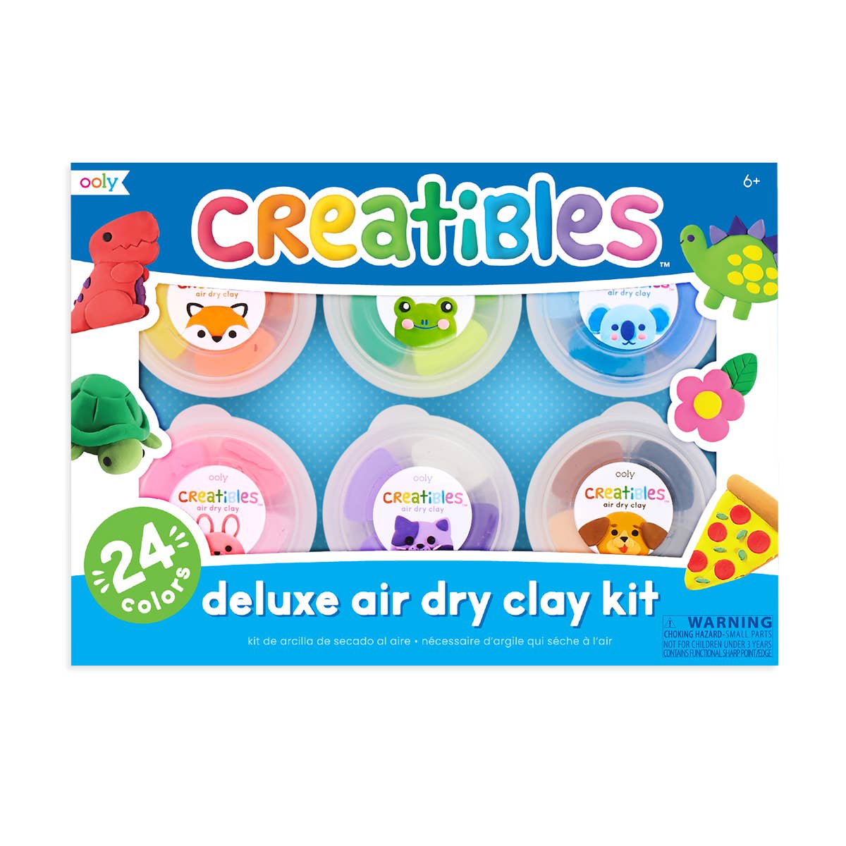 Creatibles: Air Dry Clay Deluxe Kit (Set of 24 Colors + 3 To - Bria Blair Creative