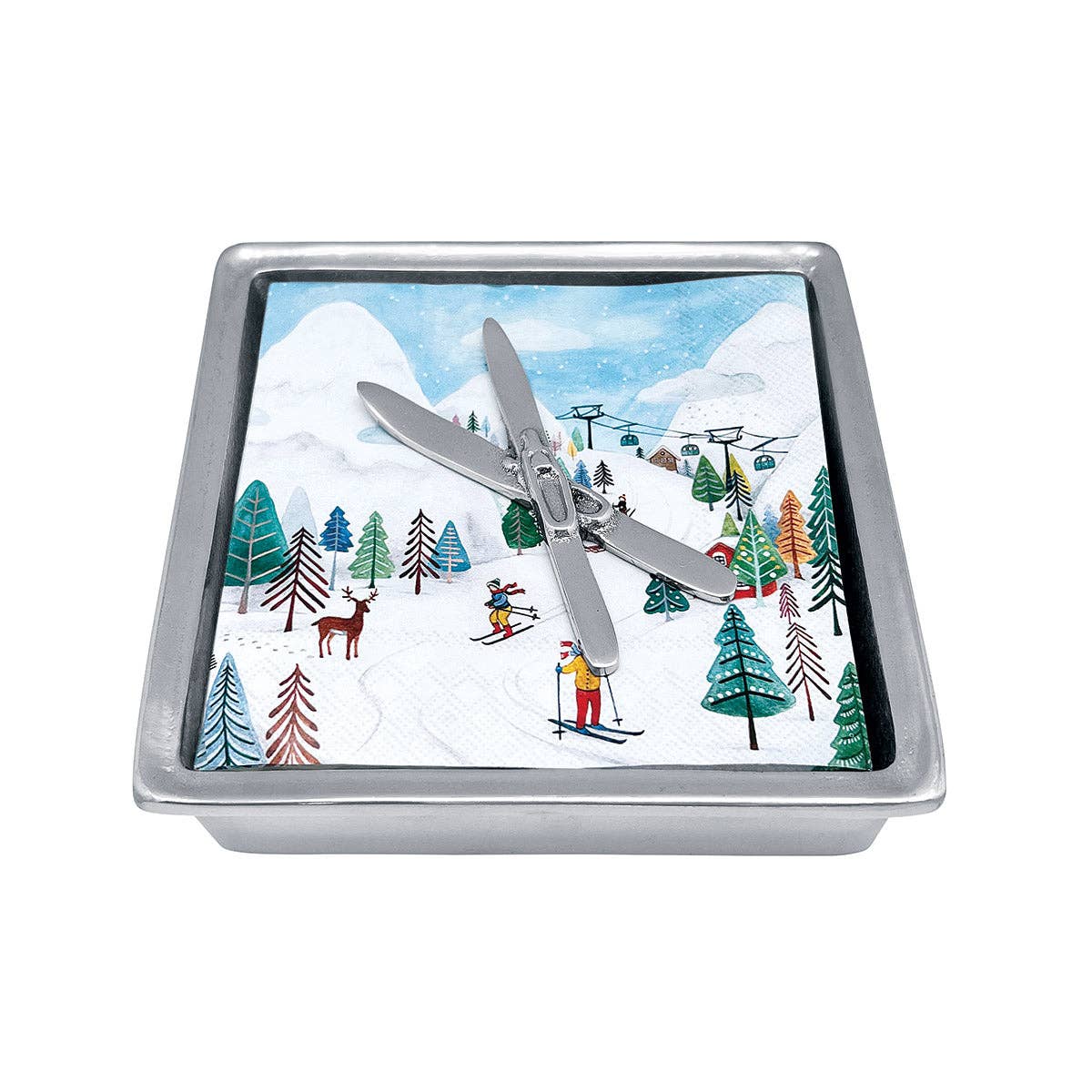 Crossed Skis Signature Napkin Box Set - Bria Blair Creative