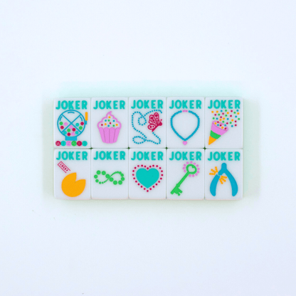 Crystal Confetti Lemon - Lime | Mahjong with a Sprinkle of Color and Joy | 1.25" x 0.9" x 0.7" - Bria Blair Creative