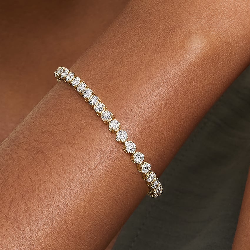 Crystal Diamond Fashion Bracelet – Gold Accent - Bria Blair Creative