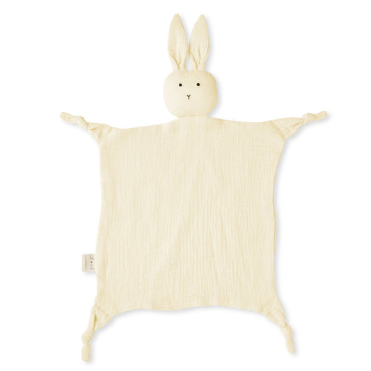 Cuddle Security Blanket Soft Muslin Cotton - Bunny (Natural) - Bria Blair Creative