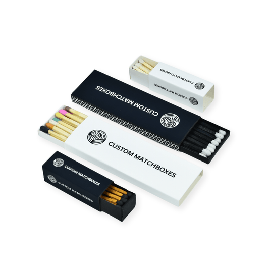 Custom Matchboxes - Personalized Matches - Gifts - Events: 2" White Box / White - Bria Blair Creative
