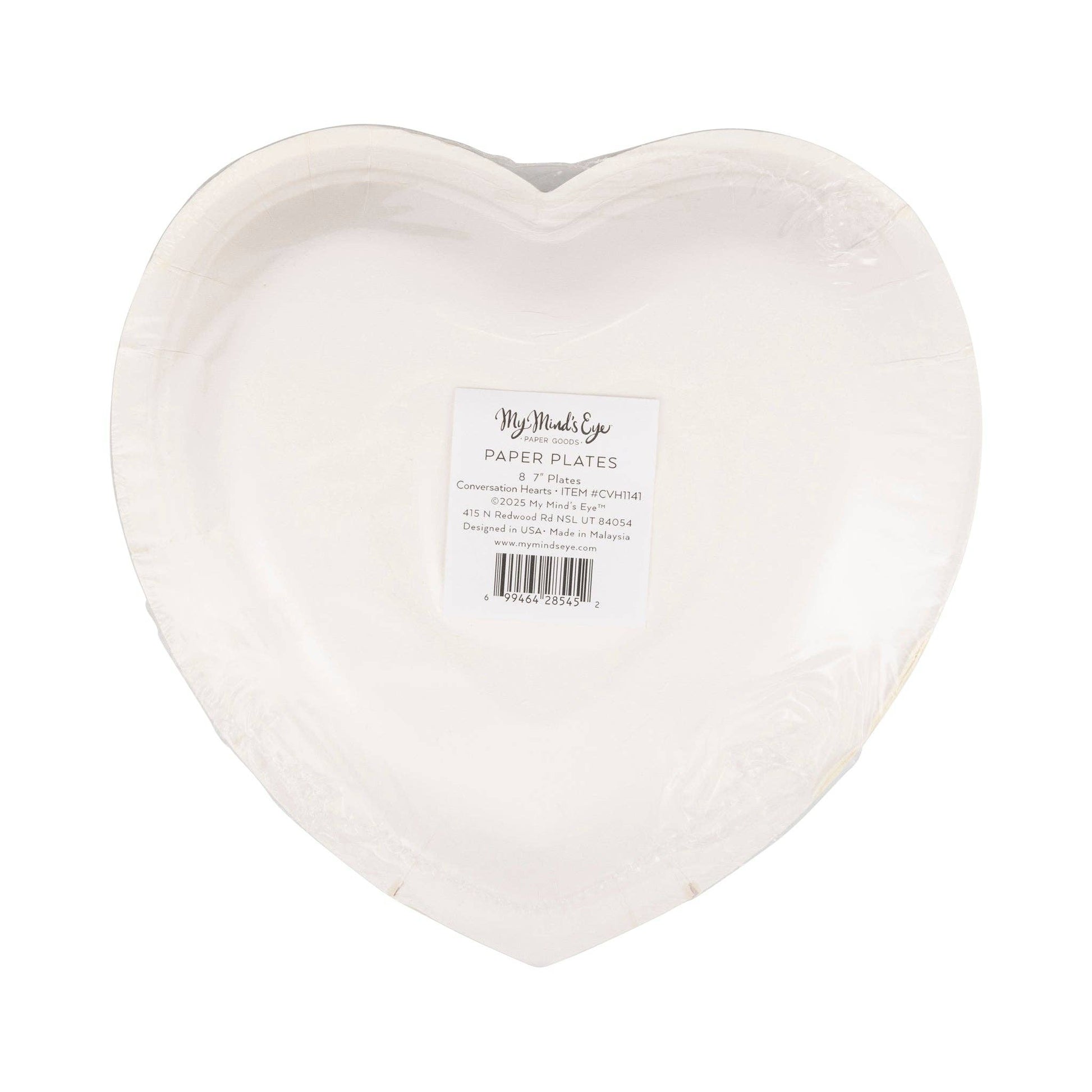CVH1141 - Conversation Hearts Dessert Plate Set - Bria Blair Creative